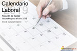 Calendario Laboral para el año 2019