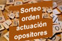 Sorteo Orden Actuación opositores
